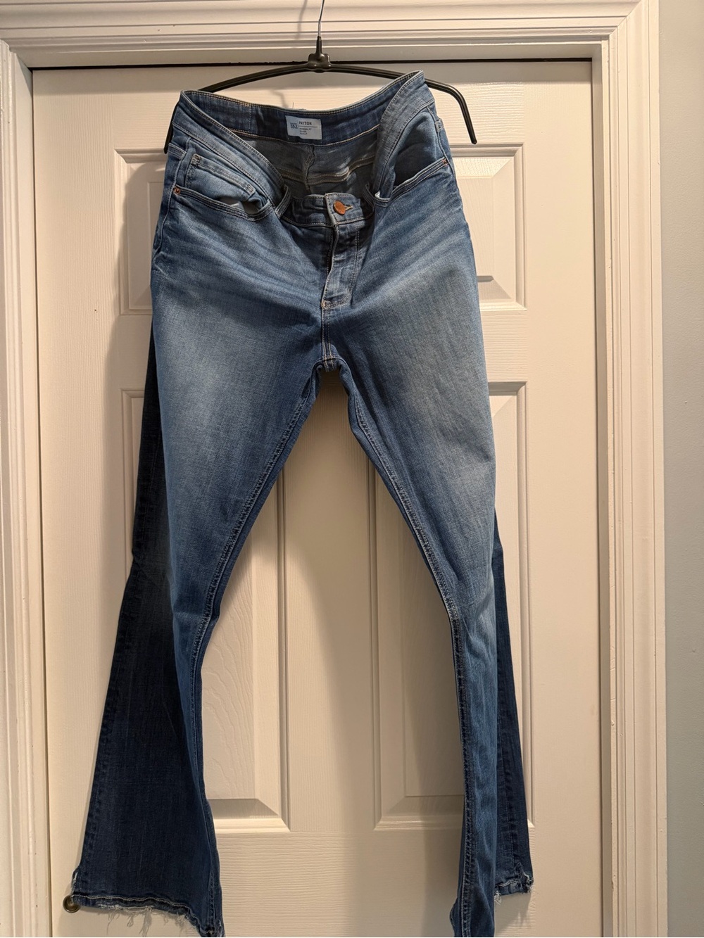 BKE Women's Light Blue Flare Jeans